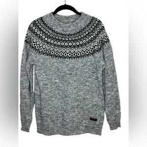 ICEWEAR Gray Fagradalsfjall Icelandic Wool Sweater